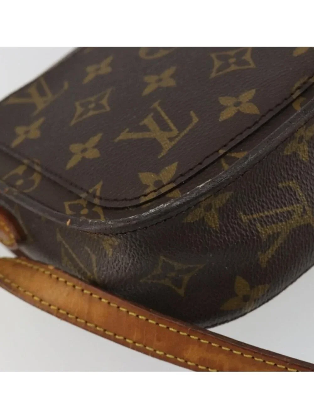 Authentic LOUIS VUITTON Monogram Saint Cloud PM Shoulder Bag M51244 LV